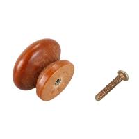 20Pcs/Lot Wood Knobs Wooden Cabinet Drawer Handles Wardrobe Door Pull Handle with Screws