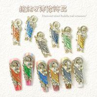 5pcs 2022 New Nail Art Alloy Jewelry Virgin Buddha Nail Charms Luxury 3D Diamond Metal Nail Parts Manicure Decoration Accessorie