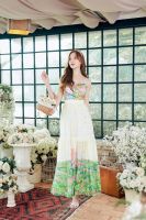 Spring Time Dress เดรสยาวครบเซ็ต พิมพ์ผ้าชีฟองสุดพริ้ว พร้อมให้พี่ๆสะบัดให้สะพรึง ผ้าชีฟองใส่สบาย ไม่ร้อน ไม่คัน เบาสบาย