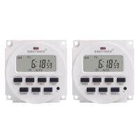 2X SINOTIMER TM618SH-1 1 Second Weekly Programmable Digital Timer Automatically Turn on Off Microcomputer 110V