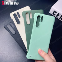 NIWINEE สำหรับ Huawei P30 P30 Pro P40 P40 Pro P40 Pro Plus + เคสไม่มีขอบสีบางเฉียบฝาหลังแบบแข็งเคสโทรศัพท์