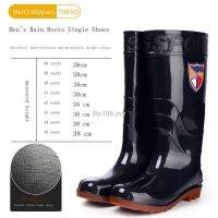 but hujan-Wear-Resistant Beef Tendon Bottom Rain Boots Men S Thickened Water Shoes Men S Non-Slip Deodorant High-Tube Wa