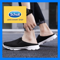 Scholl รองเท้าผู้ชาย Scholl รองเท้าผ้าใบรองเท้าผู้ชาย Scholl ผ้าใบรองเท้าผู้ชาย Scholl Kasut Scholl สไลด์ Man Loafers Scholl ผู้ชาย Scholl ขนาดใหญ่46 47 48รองเท้าแตะครึ่งรองเท้าแตะแบนผู้ชายแฟชั่นรองเท้าแตะลำลอง-AS2022