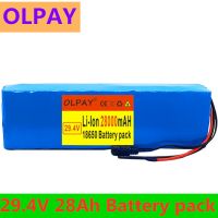 fyjhhigh quality 7S4P 24V 28Ah electric bicycle motor ebike scooter li-ion  pack 29.4v 18650 rechargeable batteries