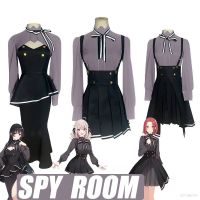 1ag Spy Kyoushitsu ชุดคอสเพลย์ เสื้อเชิ้ตแขนยาว กระโปรง ลาย Lily Thea Spy Room ชุดยูนิฟอร์มโรงเรียน ฮาโลวีน