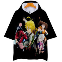 The Seven Deadly Sins Hooded T เสื้อผู้ชายผู้หญิง Meliodas Sin Of Anger คอสเพลย์ Tshirt แฟชั่น Harajuku เสื้อยืด Streetwear เสื้อผ้า