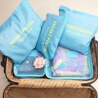 6PCS/Set Travel Storage Bag for Clothes Tidy Organizer Wardrobe Suitcase Pouch Travel Organizer Bag Case Shoes Packing Cube Bag