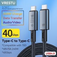 ขายดี YJ99529 - / ¤ ₪✈240W USB 4.0สายชาร์จแบบเร็ว8K 60Hz UHD USBC 40Gbps แสดงข้อมูล E-Marker 48V/5A สตูดิโอสำหรับ Thunderbolt3 MacBook Air Pro iPad