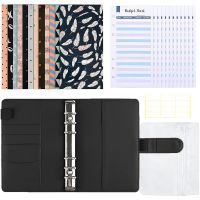 32 Pieces PU Binder Cash Envelope for Cash Budget and Storage Set It Can Be Used to Store Cash, Checks