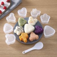 ℡ↂ 6PCS/Set Home Kitchen Kids Rice Ball Mold Cute Love Animal Shape Rice Ball Make Transparent Mould DIY