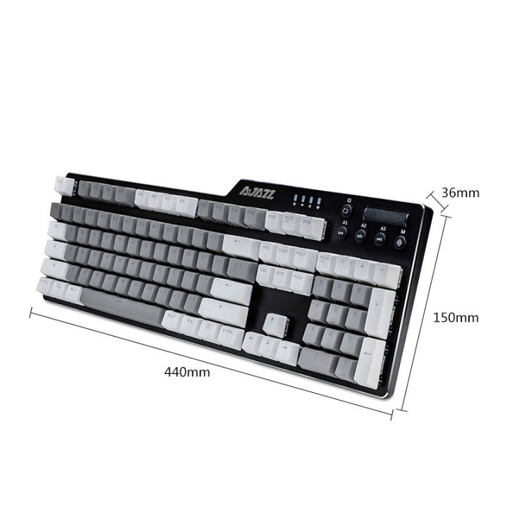 Black Jazz AK35I Assassin Ⅱ Alloy Mechanical Keyboard PBT Version Game ...