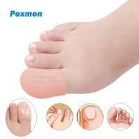 ✴◐☸ Pexmen 2/4Pcs Gel Toe Protectors Toe Caps Prevent Pain Relief for Corns Blisters and Ingrown Toenails Big Toe Covers