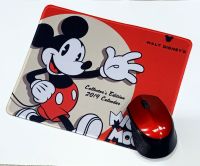 แผ่นรองเม้าส์ หนา นุ่ม น่ารัก น่าใช้ ลาย Mickey Mouse แผ่นรองเม้าส์ทรงสี่เหลี่ยม ขนาด 21x26 cm