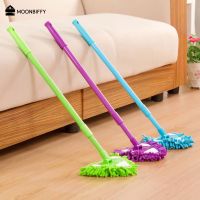 Triangle Chenille Mop Floor Ceiling Window Rotary Cleaning Mop telescopic pole Triangular Mophead Swob Extendable 132cm Mops