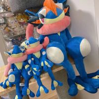 TAKARA TOMY Greninja ของเล่นตุ๊กตาโปเกมอน Peluche Froakie วิวัฒนาการชุดสะสมกบตุ๊กตาสีดำของขวัญยัดไส้สำหรับคริสต์มาส