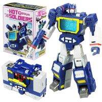 มินิ Soundwave กับ HS-03แปลง MFT HS03ทหารร้อน G1กระเป๋าตุ๊กตาขยับแขนขาได้แปลงร่างสงครามของขวัญหุ่นยนต์ของเล่น