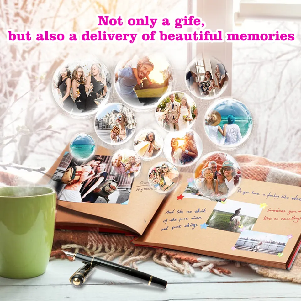 146 Page DIY Handmade Photo Album Scrapbook Our Adventure Book