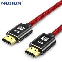 [LUNA electronic accessories] สาย HDMI ต่อกับ2.0 4K 60Hz,สาย3D เชื่อมต่อความเร็วสูงชุบทองสำหรับ Xiaomi UHD FHD Xbox PS3 PS4ทีวี1M 2M 3M