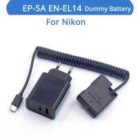 PD Charger EP-5A EN-EL14 MH-24 Dummy Battery With Spring Wire USB C Cable For Nikon D3200 D3300 D3500 P7000 P7100 D5300 D5500