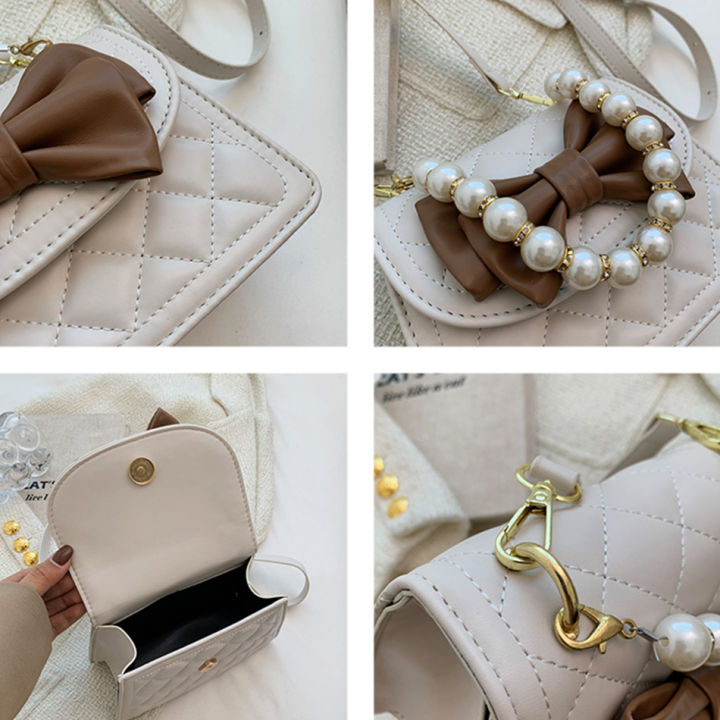 2022-spring-small-quilted-pu-womens-shoulder-crossbody-bag-bow-embellished-fashion-handbag-luxury-designer-pearl-crossbody-bag