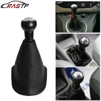 【cw】 Free Shipping 5 Speed Gear Shift Knob With Shifter Boot Dust Anti dust Cover ABS For Peugeot 406 207 307 Citroen C3 C4 C5