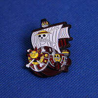 }qi หมวกฟาง Pirate Group เข็มกลัดเรือใบ Wanli Sunshine Badge Hot Sale