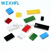 10pcs/lot Colorful Strip Pin Header 4P 6P 8P 10P 40P 2.54mm Female Jack Single Row Connector Black White Red Yellow Green Blue WATTY Electronics