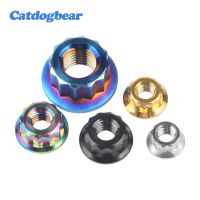 Catdogbear Mur Titanium M5 M10 Bi Hex Flange 12 Titik Mur untuk Motor Retrofit Ducati