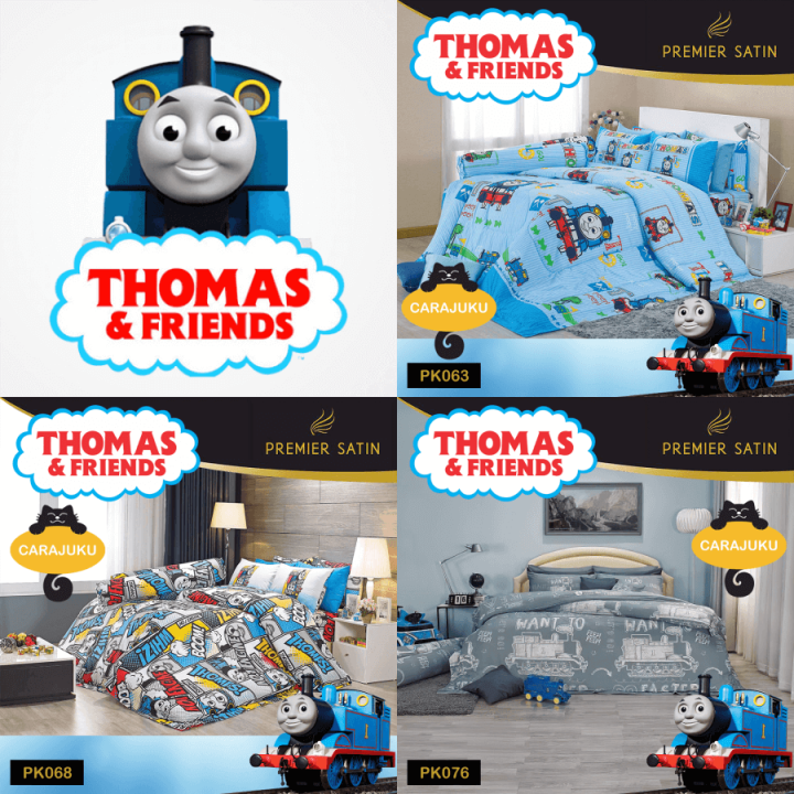 premier-satin-ผ้านวม-60-x-80-นิ้ว-ไม่รวมชุดผ้าปูที่นอน-รถไฟโทมัส-thomas-amp-friends-เลือกสินค้าที่ตัวเลือก-ซาติน-ชุดเครื่องนอน-ผ้าห่มนวม-ผ้าห่ม