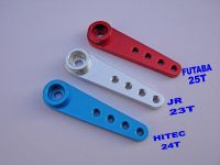 2pcs/lot CNC Aluminum Alloy Servo Arm 1.25--2.5inch Compatible with 23T JR /24T Hitec /25T Futaba SANWAN Servos Free Shipping