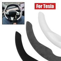 【YF】 Car Accessories Leather Anti-fur Steering Wheel Cover Breathable Anti Slip For Tesla Model 3 Y Sport