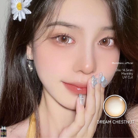 ร้านเลนส์สวยคอนแทค Wink Wow รุ่น Dreamสี Grayเทา /สี Chestnu / Brownสี ดำ มีค่าสายตาและปกติ มี อย.ไทยของแท้100%(ลายสุดHit ขายดี)