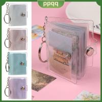 PPQQ 1PC กระเป๋า พวงกุญแจ เครื่องประดับ แบบพกพา Mini Photo Albums 2 นิ้ว ที่ใส่รูปถ่าย สำหรับการ์ดรูปถ่าย