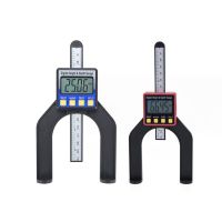 0 80mm 0.01mm Depth Gauge Instrument Plastic Digital Depth Gauge Carpenter Large LCD Screen Height Gauges Calipers