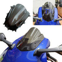 Motorcycle For Yamaha R1 Windshield 2015-2016-2017 High Quality Wind Deflectore Windscreen Bubble Heightening 15-17 e Black