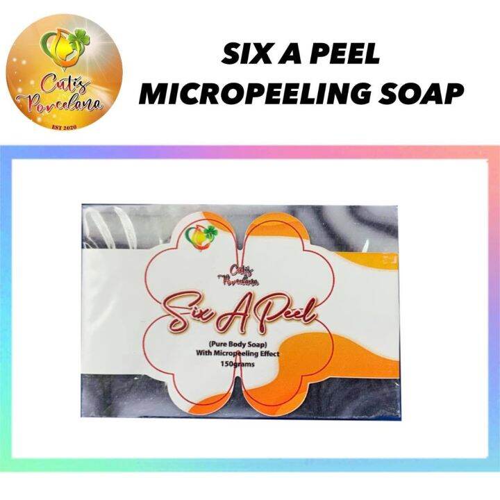 Six a Peel Micropeeling Whitening Soap 150g by Cutis Porcelana Pure ...