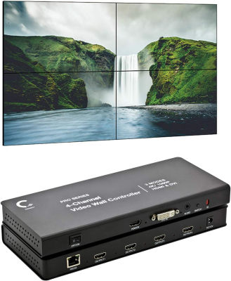 Expert Connect 2x2 Video Wall Controller | 1080p, HDMI 1.4, HDCP1.4 Compliant | HDMI &amp; DVI Inputs; HDMI Outputs | 8 Display Modes - 2x2, 1x2, 1x3, 1x4, 2x1, 3x1, 4x1 | Cascading - 2x4, 2x8 4-Channel