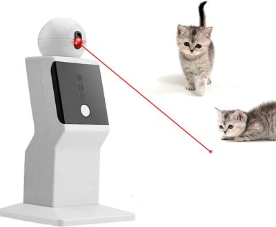 ATUBAN เลเซอร์ของเล่นแมวอัตโนมัติชาร์จได้,การเคลื่อนไหวแบบสุ่มเลเซอร์ของเล่นของเล่นสำหรับแมวและลูกแมว,จุดสีแดงแมวของเล่นออกกำลังกาย Yy. ร้านค้า