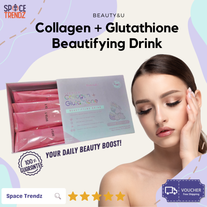 🔥 COLLAGEN GLUTATHIONE BEAUTIFYING DRINK Beauty&U Premium Collagen