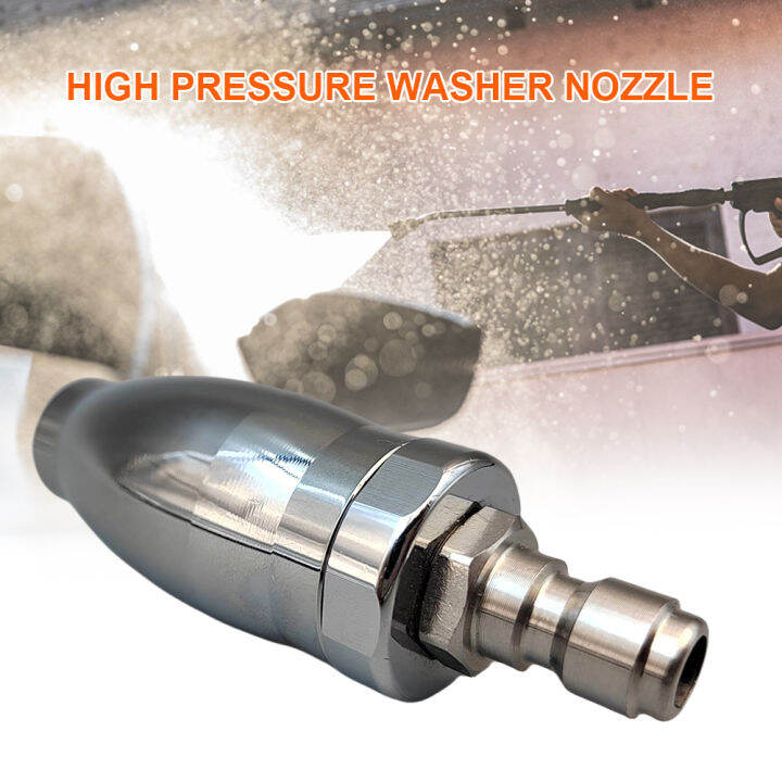 High Pressure Sprayer Nozzle 360° Rotating Spray Turbo Nozzle with 14
