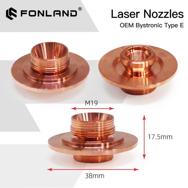 fonland-bystronic-e-type-3d-cutting-nozzles-adapter-diameter-38mm-h17-5mm-m19-round-bottom-for-fiber-laser-cutting-head-oem