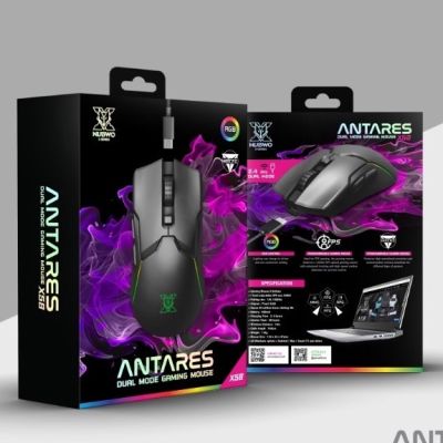 Nubwo X58 ANTARES Dual Mode Gaming Mouse เม้าส์เล่นเกม เม้าส์มาร์โคร เม้าส์ Wireless