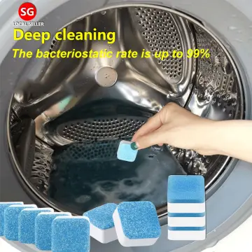 Washing Machine Cleaner Descaler 24 Pack - Deep Cleaning Tablets For HE  Front Loader & Top Load Washer, Clean Inside Drum And Laundry Tub Seal
