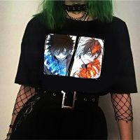 Mens Shirt My Hero Academia Dabi Shoto Todoroki Anime Tshirt Tshirt Kawaii Cartoon Gildan