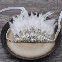 แฟชั่นเจ้าหญิงดอกไม้ Tiaras H Eadwear เครื่องประดับนัวเนียขนของคุณ Rhinestone มงกุฎคาดศีรษะสำหรับสาวอุปกรณ์ผม