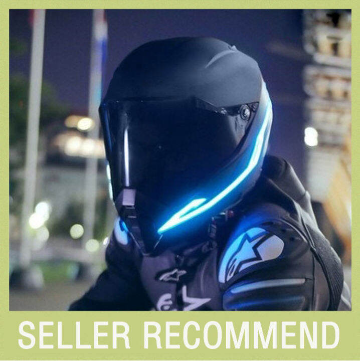 LED Helmet Light Bar Hat Ornament Glowing Helmet Piece Net Red Pet Hat