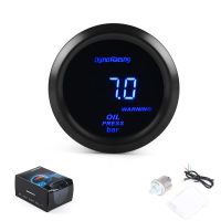 ☽☊ Dynoracing 2 52MM Digital Oil pressure gauge 0-7bar Oil press gauge Blue led with sensor Car meter TT102445