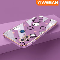 YIWESAN เคสสำหรับ Xiaomi MI 8เคสลายการ์ตูนข้าวปั้นแพนด้าน่ารักใหม่กรอบกรอบสี่เหลี่ยมแบบนิ่มซิลิกาเจลกันกระแทกเคสมือถือรวมทุกเลนส์กล้องถ่ายรูปฝาครอบป้องกัน