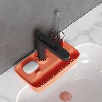 【CW】 Sink Storage Rack Sponges Holder Rags Shelf Brushes Containers Sinks Organizer Basket Drain Accessories