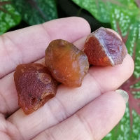 Carnelian คาเนเรียน น้ำหนัก 88.70 กะรัต จำนวน 3 เม็ด พลอยก้อน ดิบ แท้ ธรรมชาติ พลอยแท้ หินแท้ หินอัญมณี